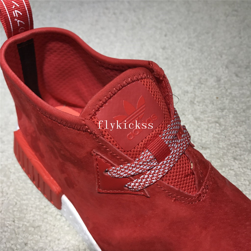 Real Boost Adidas NMD Chukka Suede Red